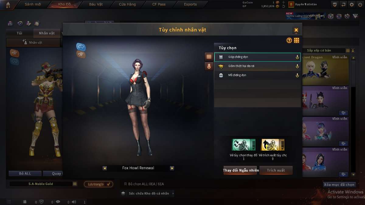 shop acc cf uy tin gia re